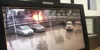INCREDIBLE Crash car turns into fireball