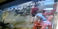 Slow moving bike strikes a girl