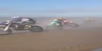 Beach race accident