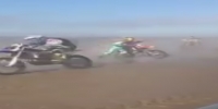 Beach race accident