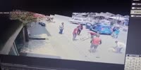 Two on a motorcycle run down from behind killing both.