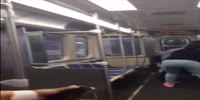 Subway fight with babies on board