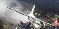 Lukla air crass in today 2076 new year first accident