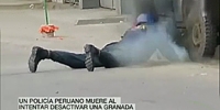 Grenade Explodes in Cop's Face