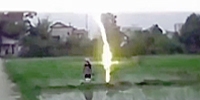Lightning Strike Death Actually Caught on Camera