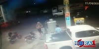 Assassination at the gas station