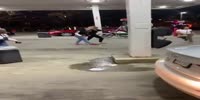 Random Fight Breaks Out At Gas Station