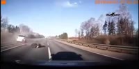 Driver dies thrown out of his Lada