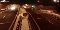 Car flying ......