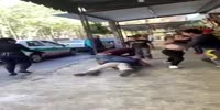 Drunk guy gets beaten in front of GF
