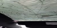 Rear end crash dashcam