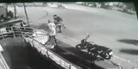 Spectacular Crash of two motorcycles CCTV