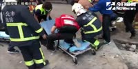 Gas explosion injuries pedestrians