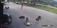 Flying Tire Has a Target (R)