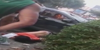 Poor man mourns in pain crushed by car