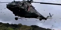 Army chopper crash in Peru