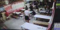 Chairs involved in bar fight in Philippines