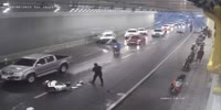 Crash in Thai tunnel
