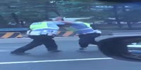 Traffic cops fight