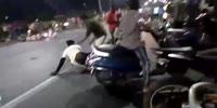Street race accident