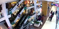 Man falls to death in Indian mall (different angle)