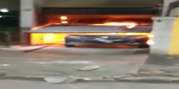 Burning car goes BOOM!