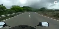 GoPro motorcycle head on crash
