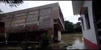 Moment house collapses in India