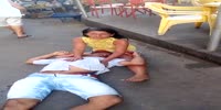 Man was stabbed in street market