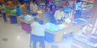 Sudden machete attack on store clerk