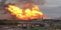 Great fire in Moscow
