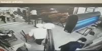 Chair fight in Synagoge