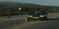 No safe place for pedestrian on Russian highway