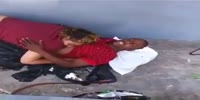 Homeless couple gets freaky on da street