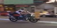 Motorcycle stunt goes wrong {Lite}