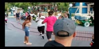 Disney Land Brawl Fight in Toon Town
