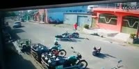 High speed frontal between two bikers. (R)