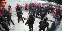 Police VS soccer fans