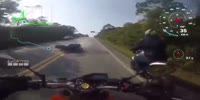 High speed close call