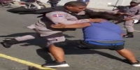 Street fight with police