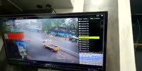 Speeding box truck kills male on white scooter