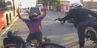 Helmet chase & arrestt of an armed suspect in Brazil