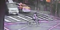 Trucker Takes Out Oblivious Female Biker