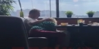 BJ in cafeteria