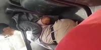 Girl pleases her BF on the bus
