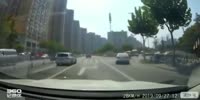 Chinese gets run over by box truck
