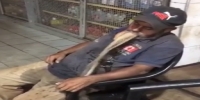 Man relaxing after hard work day