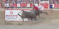 Bull Jumps INTO Stands to Attack Spectators