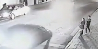 Dude talking to his girl never saw it coming