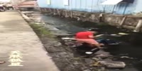Scooter rider T-Boned into the sewer